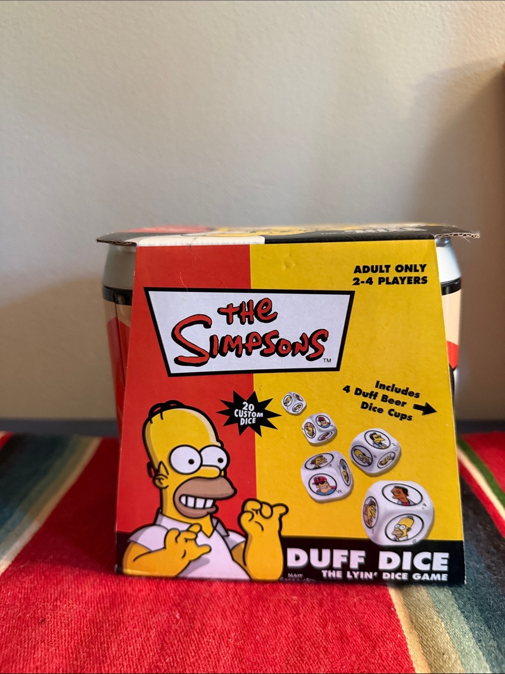 Duff Dice Game - Yellow/Red